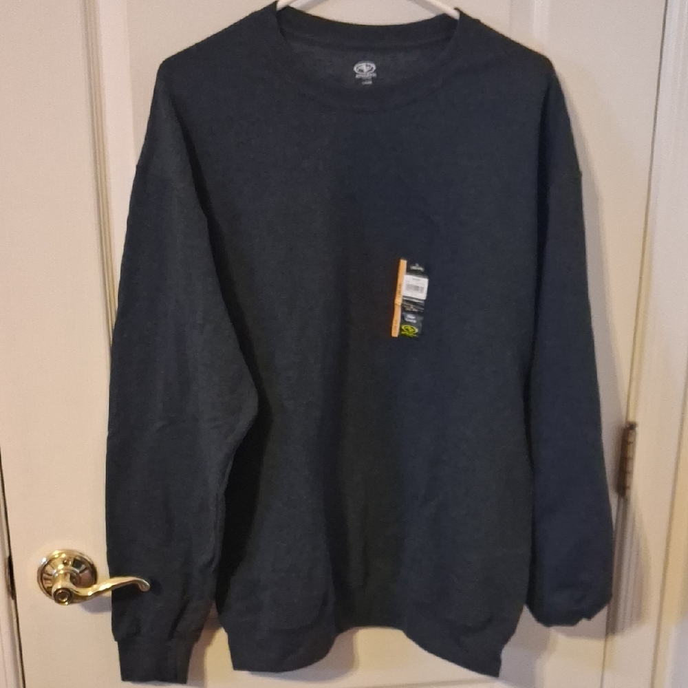 Athletic Works Men's Dark Gray Crewneck Sweatshirt Size L